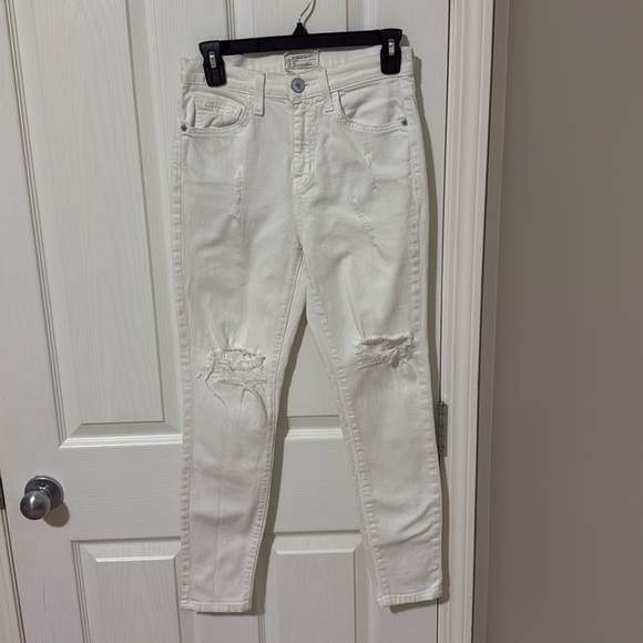 CURRENT/ELLIOT The Super High Waist Stiletto Salty Destroy - Picture 2 of 9